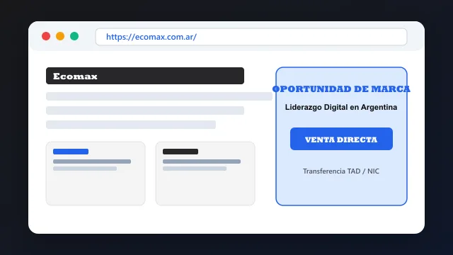 Modelo de aplicación comercial y proyectos digitales para ecomax.com.ar