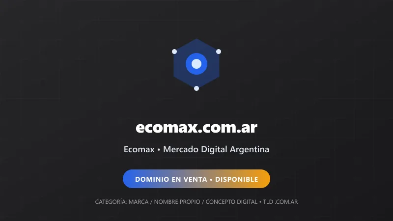 Identidad gráfica y activo digital para Ecomax en Argentina